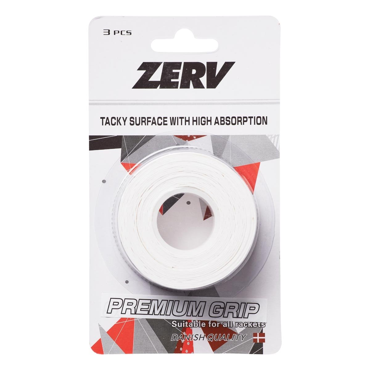 ZERV Premium Badmintongreb Hvid p